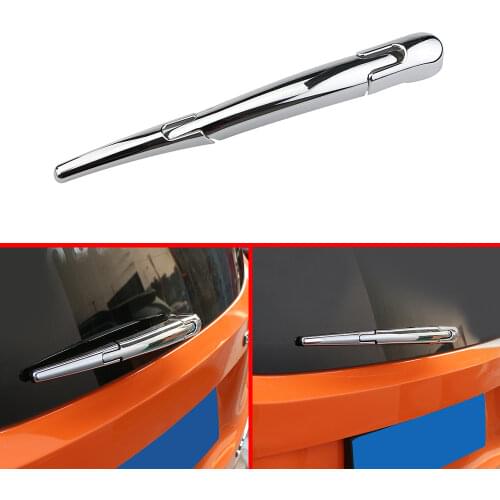 CARMILLA CAR CHROME REAR WATER WIPER NODDLE PROTECTION COVER TRIM STICKERS FOR JEEP RENEGADE 2015 - 2019 ACCESSORIES