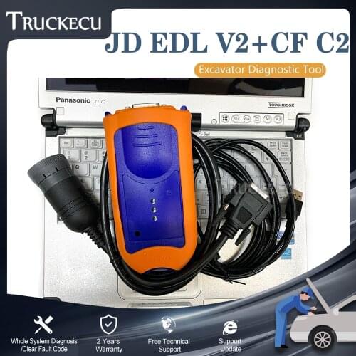 CF C2 laptop+JD Service EDL v2 Construction Agriculture Advisor diagnostic tool+AG/CCE JD EDL Electronic Data link service tool