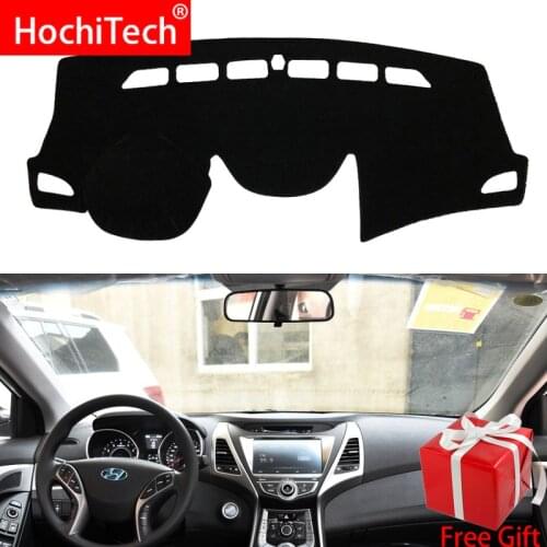 For hyundai Elantra 2011-15 MD UD AvantRight and Left Hand Drive Car Dashboard Cover Mat Shade Cushion Pad Carpets Accessories