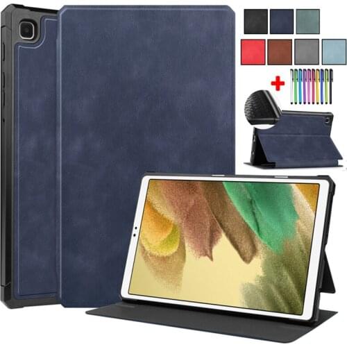 PU Leather Caqa For Samsung Galaxy Tab A7 Lite Cover 2021 8.7" SM-T220 T225 Flip Fold Funda For Samsung Tab A7 Lite 2021 Case