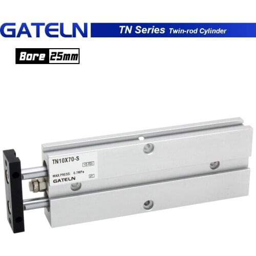 TN25X50S Twin-rod cylinder TN double acting bore size 20mm stroke 10-200 with magnet Air Cylinder TN25X30S TN25X20S TN25X100S