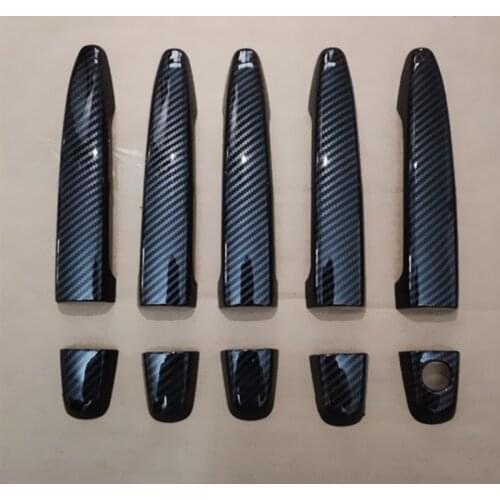 For Lexus RX XU30 RX300 RX330 RX350 RX400h 2003 - 2009 Chrome Carbon Fiber Door Handle Cover Trim Sticker Styling Accessories