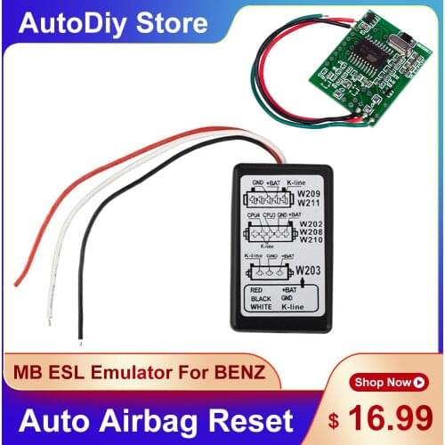 MB ESL IMMO Eraser Emulator For Mercedes For Benz W202 W208 W210 W203 W208 W211 639 Car Diagnostic Device Auto Airbag Reset Tool