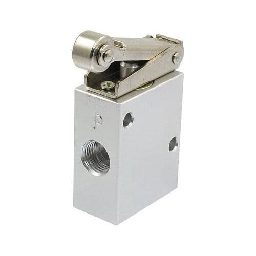 JM-07 1/4 PT Thread 2 Position 3 Way Roller Type Mechanical Pneumatic Valve