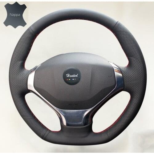 DIY Car Steering Wheel Cover Leather Driving Car-covers for Peugeot 3008 Auto Accessories raid on the steering wheel