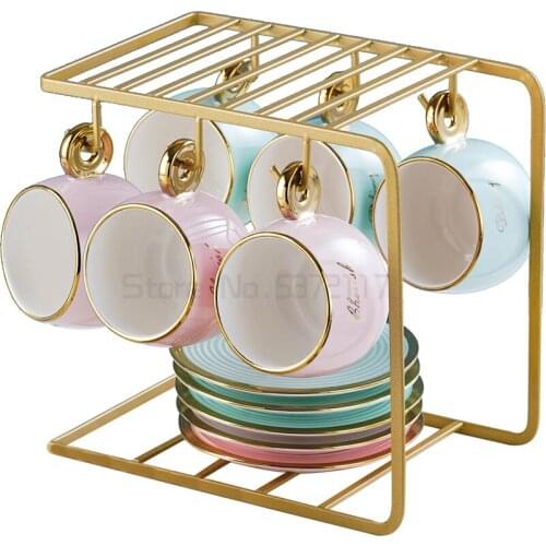 British afternoon tea set set European high-end small luxury ceramic coffee cup simple cup