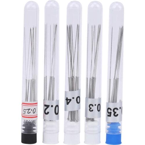 0.2mm 0.25mm 0.3mm 0.35mm 0.4mm 3D Printer Nozzle Cleaning Kit Silver Stainless Steel Nozzle Cleaning Kit Accessories