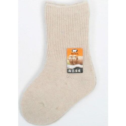 0-1T 4-6T 1 to 3 years old for baby winter baby socks Pure color wool thermal socks 6 color 20pcs=10pair