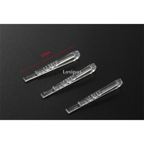 Plastic Clear Fasten Gripping Clamp Small Clip H35mm Uneven For Apparel Garment Clothing Shirt clips Cloth Package Accessories