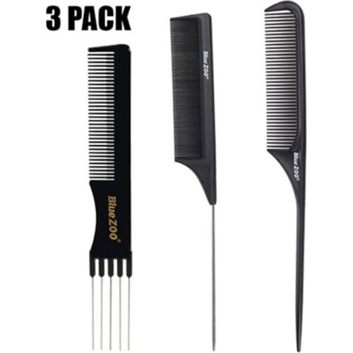 Profesional Hair Styling Comb Salon Lift Teasing Carbon Fiber Comb Hairdressing Tail Comb Home DIY Barber Hair Tools
