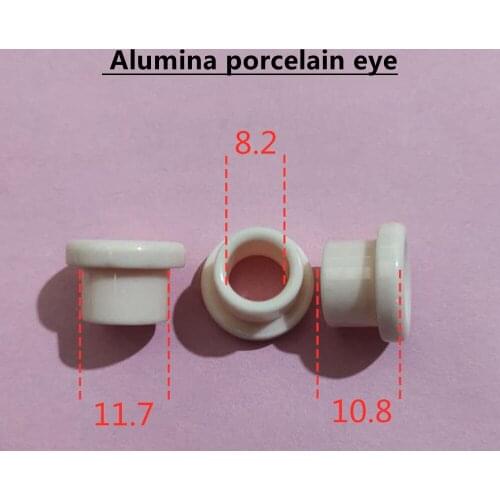 Factory direct alumina porcelain eye polishing 95 porcelain smooth wear-resistant threading porcelain eye thread hole spinning