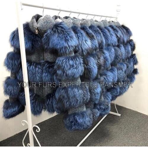 Luxury Warm Real Raccoon Fur Coat Thicken Slim European Abrigos Mujer Invierno 2020 Winter Elegant Outwear Fashion Overcoats