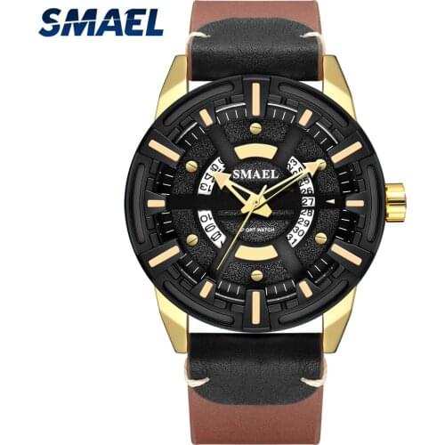 SMAEL Watches Men Quartz Wristwatches 30M Waterproof relogio masculino Shock Resistant Clock SL-9108 Quartz Watch Luxury Brand