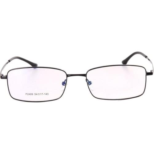 Titanium Glasses Frame Full Optical Prescription Eyeglasses Frames Men Square Eyewear Male Classic F2409