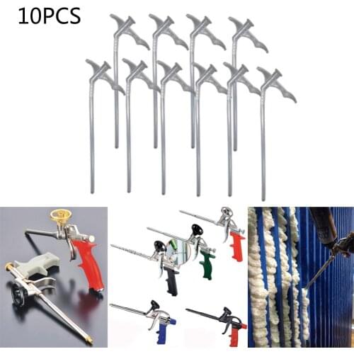 10pcs Spray Foam Tubes Nozzle Gap Filling Insulating Foam Tube Replacement DIY Polyurethane Foam Glue Gun Connection Tube