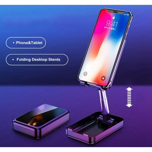 Universal Folding Desktop Portable Storage Box Style Lazy Cell Phone Tablet PC Desk Holder Stand Stents Bracket