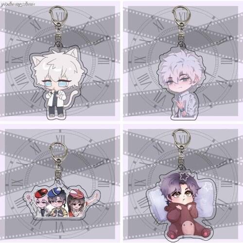 High Quality Cute Anime Time Agent Keychain Cheng Xiaoshi Lu Guang Acrylic Standing Figure Key Chain Key Ring Fashion Brelok