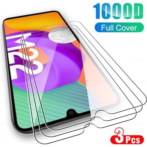 3pcs Full Cover Tempered Protective Glass For Samsung M 22 11 51 10 HD Screen Protection Glasses Samsung M 30 31 21 S Film
