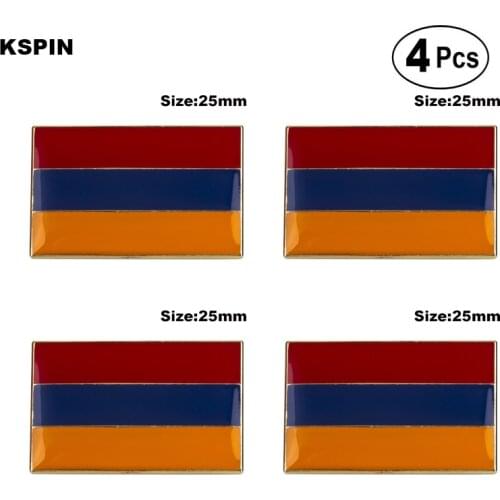 Armenia Brooches Lapel Pin Flag badge Brooch Pins Badges 4pcs