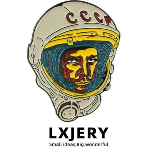 LXJERY Astronaut Gagarin Pins Badge On Backpack Funny Pins For Clothes Broche For Women Girl Schoolbag