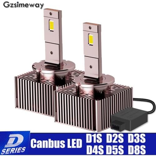 2PCS D1S D1R LED D3S D3R D4S LED Lamp Canbus No Error Bulb D5S D8S D2S D2R Headlight 70W 30000LM 6500K for Car Projector Lens