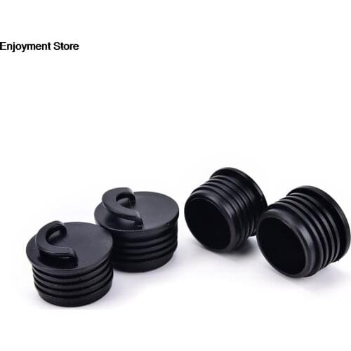 4Pcs 40mm Black Replaced Rubber Kayak Marine Boat Scupper Stopper Drain Holes Plugs Rafting
