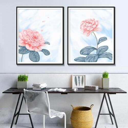Abstract Watercolor Floral Posters and Prints Modern Wall Art Canvas Painting Modular Pictures for Living Room Home Decoration