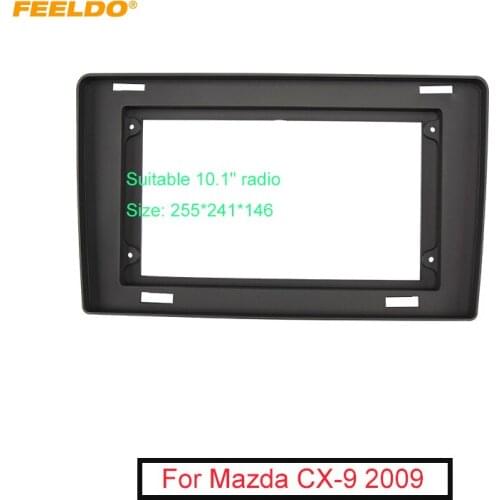 FEELDO Car Stereo Audio Fascia Frame Adapter For Mazda CX-9 9" 2007-2016 2Din DVD Panel Bezel Frame Trim Kit #FD6568