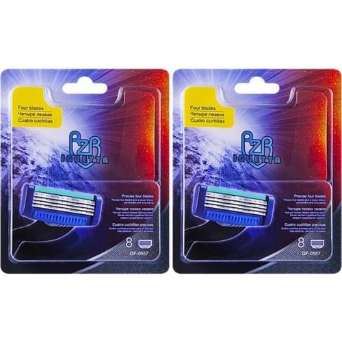 RZR IGUETTA The New 4 Layers Of Ultra-Thin Razor Head Combo Set Men And Women Razor Bikini Shaving Knife(16 Heads