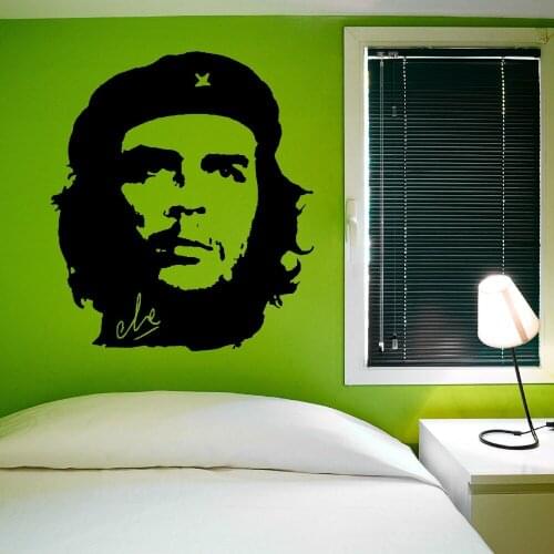 CHE GUEVARA VINYL WALL ART STICKER Home Decor Wall Sticker Wallpaper high Quality Vinyl Mural adesivo de parede D557