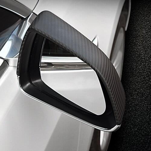 Car Carbon Fiber Rearview Mirror Shell Decorative Protective Cover for Tesla Model 3 Modified Accessories Stylish