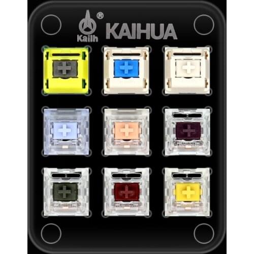 Chosfox 9 Keys Mechanical Keyboard Switches Translucent Clear Tester Kit Kailh BOX/MX Sampler Caps Testing Tool