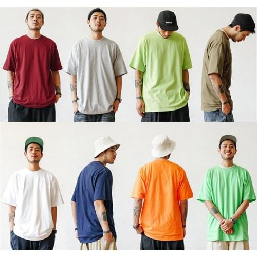 HMZ Summer Super Soft Tee Many Color Size T shirt Men Short Sleeve Cotton T-shirt for men Basic casual Tee Shirt Streetwear Tops