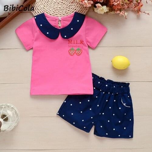 2021 New Kids Clothing Sets Summer Girls Casual Suits Top + Pants 2Pcs Fashion Kids Outfits Girl Clothing Suits 1-4Y