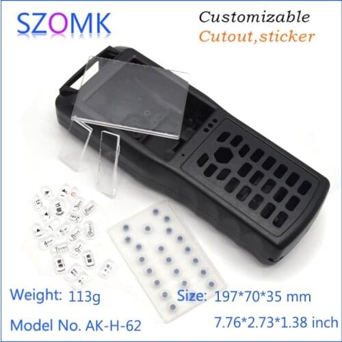 Szomk control enclosure plastic handheld enclosure (1 pcs) 197*70*35mm distribution box plastic electronics case, sensor box