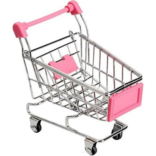 Creative Mini Children Handcart Simulation Small Supermarket Shopping Cart Utility Cart Pretend Play Toys Strollers Kids Gift