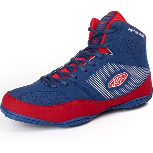 Mens Weightlifting Shoes Indoor Fitness Sports Training Footwear Anti Slip Squat Sneakers High Quality Captain America Color