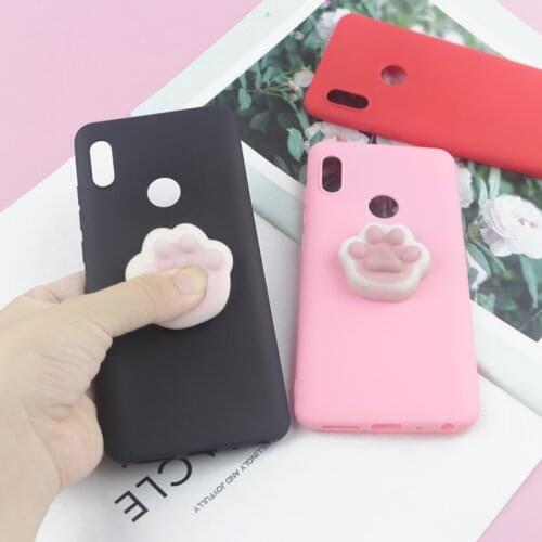 3D Squishy Toys Cute Cat Case For Huawei Y5P Y6S Y6P Y6 Pro 2017 Y7P Y7 Prime 2018 Y9 2019 Y9S Cute Candy Cover Funny Cat Cases