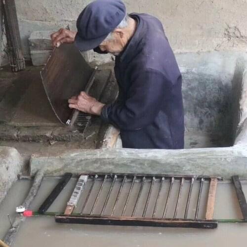 50pc Handmade Mulberry Bark Fiber Rice XuanPaper Painting Calligraphy 29x39cm