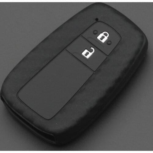 Kutery Remote Car Key Case Silicone Protect Shell For Toyota Camry Corolla C-HR CHR Prado Prius
