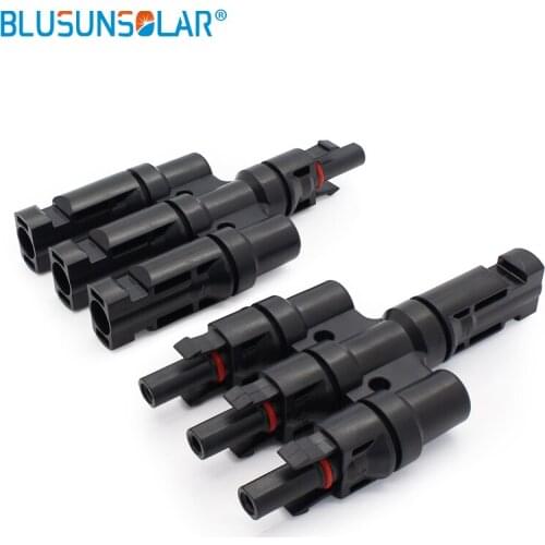 BULSUNSOLAR Solar connectors 3 to 1 T Branch Connectors MMF FFM for PV / Photovoltaic System MTT3AB