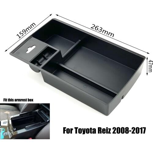Car Styling Armrest Storage Box Glove Box Tray Storage Box Case For Toyota Reiz 2008-2017 Free Shipping Auto Accessories