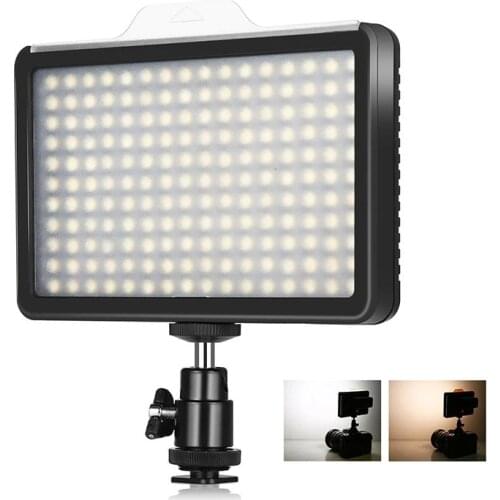 PULUZ 12W Dimmable Studio Light Video & Photo Light 176 LED Lamp Beads 12W 3300k-5600K Dimmable Photography Live Light