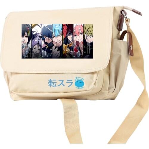 That Time I Got Reincarnated as a Slime Oxford Bookbag Kawaii Girls School Bags Cartoon Crossbody Bags Travel Adjustable Daypack