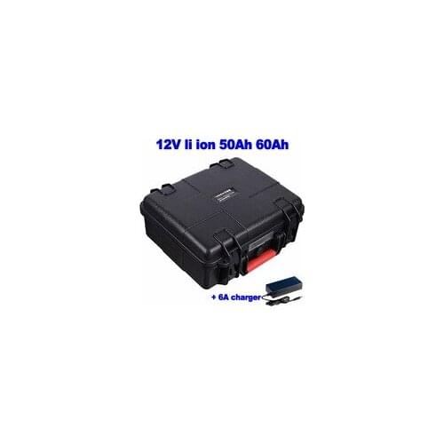 Waterproof 12v 60ah LTO Battery Pack Lithium Titanate 100A BMS for 1200w Solar Solar Boat Backup Power Bike EV + 10A Charger