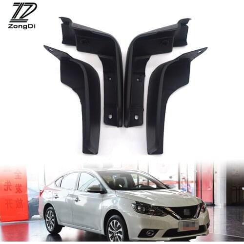 ZD Car Mudflaps Fit For 2013 2014 2015 2016 2017 Nissan Sentra Sylphy B17 Pulsar Mudflap Accessories Front Rear Mudguards Fender