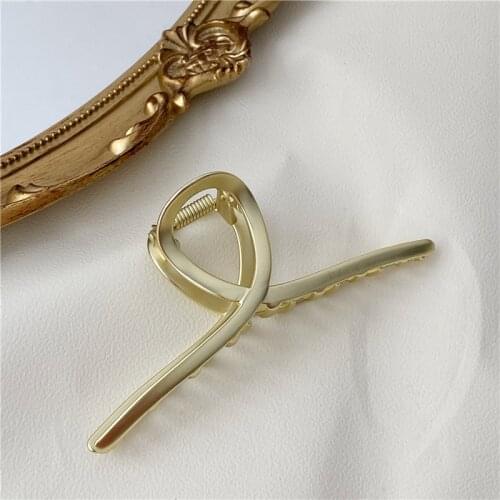 Women Vintage Alloy Hairpin Lady Korean Modal Metal Color Hair Claw