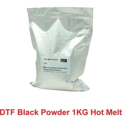 DTF Transfer Film Powder Hot Melt Powder For DTF Printer Black Powder 1KG Adhesive Printing Powder