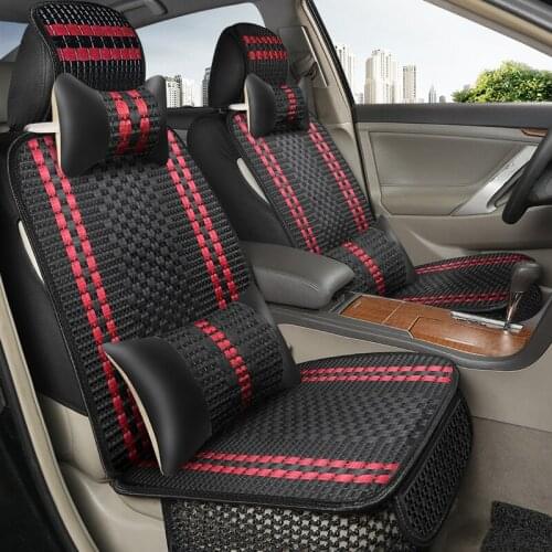 1PCS Ice Silk Car Seat Cover Cushion Universal Auto Soft Seats Cushions Automobile In Cars Chair Covers Protector Accessories