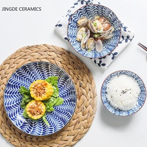 1PC Japanese Relief Ceramic Household Restaurant Soup Noodles Rice Bowl Kitchen Tableware Breakfast Bowl Ramen Soup Bowls